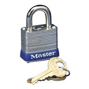 Master Lock High Security Padlock, Steel Shackle, 0.50" W MLK7D